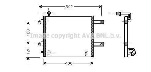 AVA QUALITY COOLING Lauhdutin, ilmastointilaite VW5177